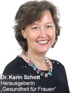 Dr. Karin Schott, Herausgeberin des Magazins "Gesundheit für Frauen" gibt in ...