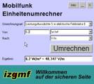 Umrechner fr die gngigsten Einheiten im Mobilfunk