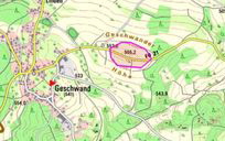 Suchkreis auf der Geschwander Hhe